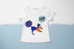 Hello, hi svg. Dinosaur SVG. Kids Sublimation PNG Product Image 3