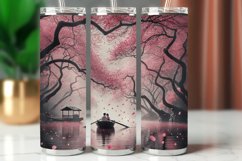 Valentine Tumbler Wrap 20 oz - couple at the river Product Image 1