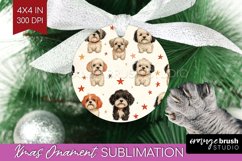 Cute Dogs Ornament PNG - Puppy PNG Sublimation Product Image 1