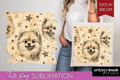 Cute Dogs Tote Bag - Puppy Tote Bag PNG Sublimation Product Image 1