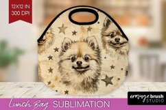 Cute Dogs Lunch Bag - Puppy Lunch Bug PNG Sublimation Product Image 1