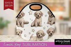 Cute Dogs Lunch Bag - Puppy Lunch Bug PNG Sublimation Product Image 1