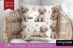 Cute Dogs Pillow Sublimation - Puppy Pillow Cover PNG Product Image 1
