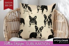 Cute Dogs Pillow Sublimation - Puppy Pillow Cover PNG Product Image 1