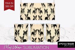 Cute Dogs Mug Wrap - Puppy Mug PNG Sublimation Product Image 1