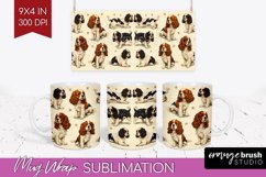 Cute Dogs Mug Wrap - Puppy Mug PNG Sublimation Product Image 1
