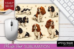 Cute Dogs Mouse Pad Sublimation - Puppy Mousepad PNG Product Image 1