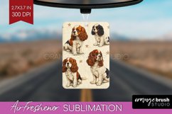 Cute Dogs Air Freshener PNG - Puppy PNG Sublimation Product Image 1