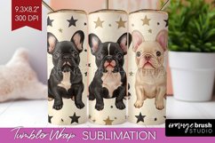 Cute Dogs Tumbler Wrap - Puppy Tumbler PNG Sublimation Product Image 1