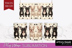 Cute Dogs Mug Wrap - Puppy Mug PNG Sublimation Product Image 1