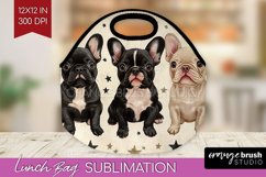 Cute Dogs Lunch Bag - Puppy Lunch Bug PNG Sublimation Product Image 1