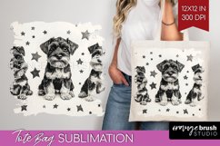 Cute Dogs Tote Bag - Puppy Tote Bag PNG Sublimation Product Image 1