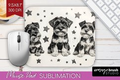 Cute Dogs Mouse Pad Sublimation - Puppy Mousepad PNG Product Image 1