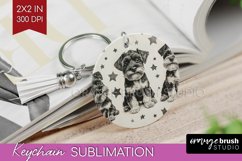 Cute Dogs Keychain PNG - Puppy Keychain Sublimation Product Image 1