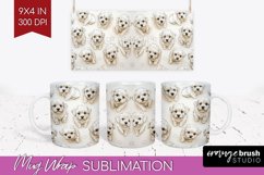 Cute Dogs Mug Wrap - Puppy Mug PNG Sublimation Product Image 1