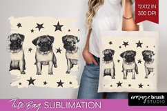 Cute Dogs Tote Bag - Puppy Tote Bag PNG Sublimation Product Image 1