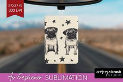Cute Dogs Air Freshener PNG - Puppy PNG Sublimation Product Image 1