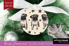 Cute Dogs Ornament PNG - Puppy PNG Sublimation Product Image 1