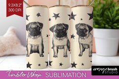 Cute Dogs Tumbler Wrap - Puppy Tumbler PNG Sublimation Product Image 1