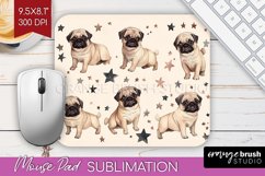 Cute Dogs Mouse Pad Sublimation - Puppy Mousepad PNG Product Image 1