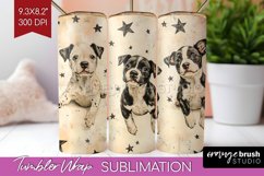Cute Dogs Tumbler Wrap - Puppy Tumbler PNG Sublimation Product Image 1