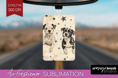 Cute Dogs Air Freshener PNG - Puppy PNG Sublimation Product Image 1