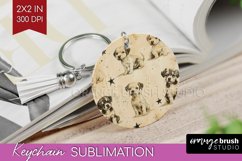Cute Dogs Keychain PNG - Puppy Keychain Sublimation Product Image 1