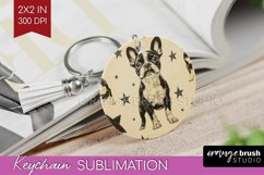 Cute Dogs Keychain PNG - Puppy Keychain Sublimation Product Image 1