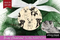 Cute Dogs Ornament PNG - Puppy PNG Sublimation Product Image 1