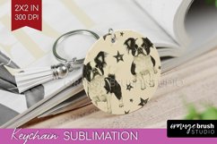 Cute Dogs Keychain PNG - Puppy Keychain Sublimation Product Image 1
