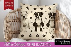 Cute Dogs Pillow Sublimation - Puppy Pillow Cover PNG Product Image 1