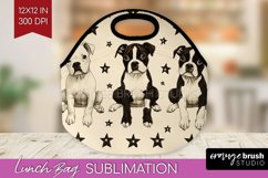 Cute Dogs Lunch Bag - Puppy Lunch Bug PNG Sublimation Product Image 1
