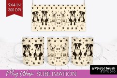 Cute Dogs Mug Wrap - Puppy Mug PNG Sublimation Product Image 1