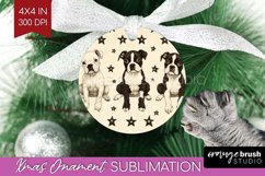Cute Dogs Ornament PNG - Puppy PNG Sublimation Product Image 1