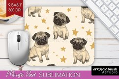 Cute Dogs Mouse Pad Sublimation - Puppy Mousepad PNG Product Image 1