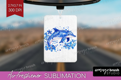 Dolphin Floral Air Freshener PNG Blue Flowers PNG Product Image 1