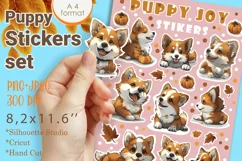Corgi Puppy Stickers |Png/Jpeg for dogs Product Image 1