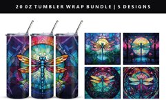 20oz Tumbler Wrap | Sublimation PNG Bundle Product Image 8