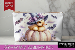 Duckling Halloween Cosmetic Bag Coquette Makeup Bag PNG Product Image 1