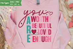 Self Love Valentine PNG Heart Christian | Valentine Quote Product Image 2