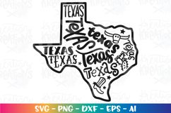 4th of July svg Texas state Map USA patriotic Product Image 2