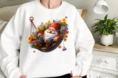 Garden Gnome Sublimation clipart, Watercolor Clipart Product Image 2