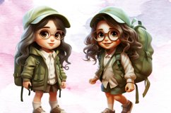 Little Sassy Girl for Back to School, Sassy Girl, Vintage Product Image 3