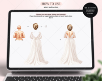 The Curvy Bride Clipart Portrait Creator Product Image 2