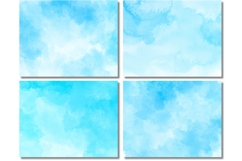 Baby Blue Watercolor Backgrounds Product Image 2
