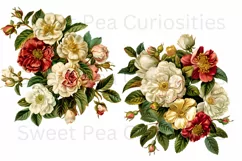 Flowers, Junk Journal, PNG, Clipart, Ephemera, Botanical Product Image 2