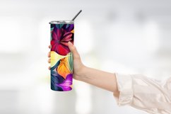 3D flowers tumbler warp design Product Image 2