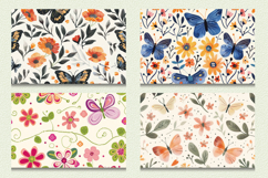 Flowers and Butterflys Cutting Boards sublimation Design Product Image 2
