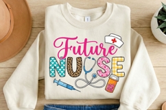 Future Nurse PNG Sublimation Design, Nursing Student Shirt Product Image 2