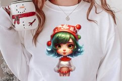 Cute Christmas Set Sublimation Clipart, Christmas PNG Product Image 2